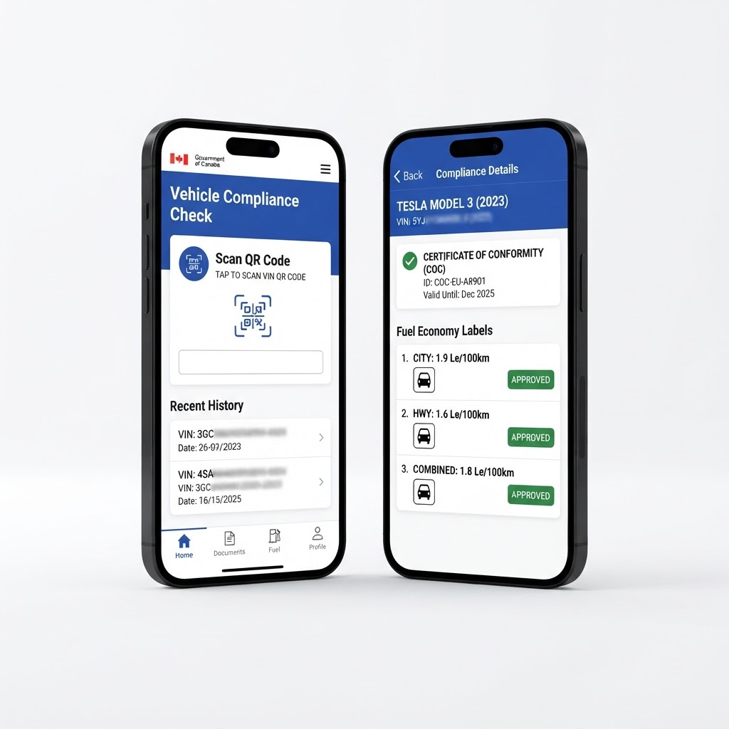 Mutabiq mobile app shown on two smartphones